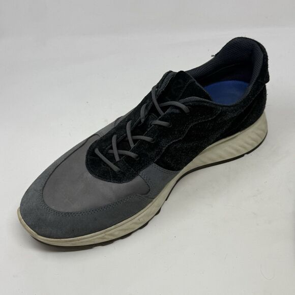 Ecco ST.1 Derby Sneakers Mens 10 EU 44 Gray Black Leather Casual Urban Shoes main image 14